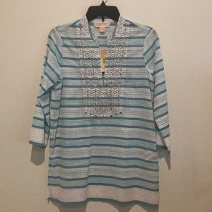 Michael Kors Beaded Tunic Top
